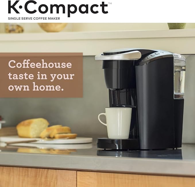 Keurig MAIN-85544 Compact Single-Serve K Cup Pod Coffee Maker, Black, 2.3