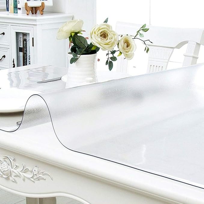 NECAUX Custom 23.6 x 31.5 Inch Frosted Desk Cover Protector, 1.5mm Thick Plastic Desk Pad, Desk Protector, Desk Mat on top of Desk, Decorative Table Protector for Computer Writing Desk, Side Table
