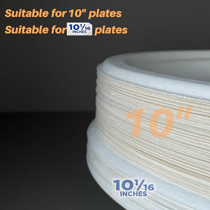 Paper Plate Dispenser Just for 10-1/16 inches Paper Plates, Under Cabinet Papers Plates Holder, can be Taken up and Down, Suitable for RV Travel and use for Under Kitchen cabinets