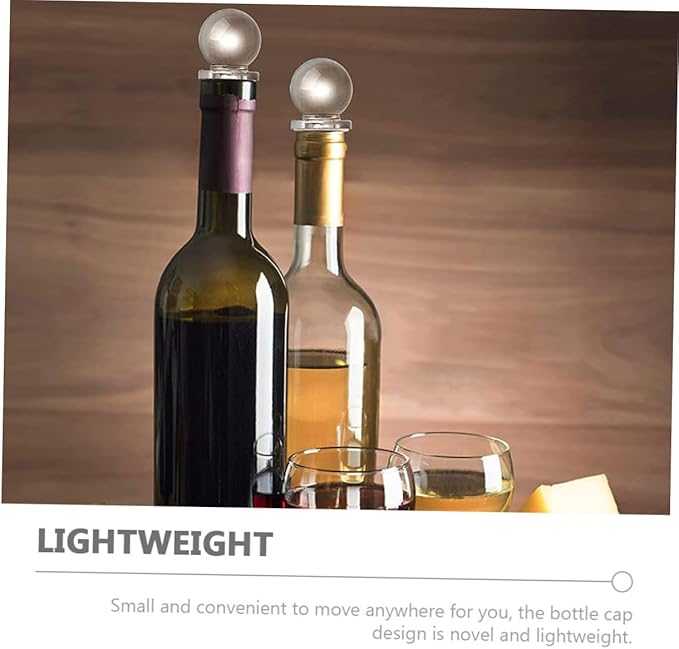 SOLUSTRE 24pcs Wine Bottle Stoppers Glass Ball Stopper Wine Saver for Aromatherapy Perfume