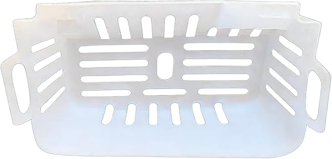 Ice Basket Replacement for Small Household Ice Makers - Food-Grade Plastic Ice Storage Bin Accessory with Drain Design (Size: 7.36"D x 4.88"W x 3.15"H) (HZB-16A)