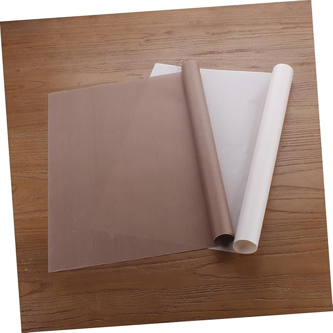 Unomor 6pcs Oven Mat Liner Reusable Non-stick Oven Mat Liner for Bottom Non Stick Heat Resistant Easy to Clean Brown