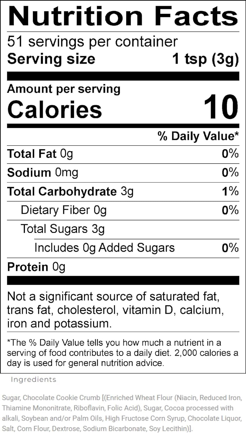 Upouria Cookies & Cream Coffee Topper, Vegan, Rich Flavor Enhancer for Coffee, Hot Chocolate, Ice Cream, 5.5oz