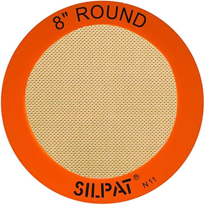 Silpat The Original Round Cake Liner Non-Stick Silicone Baking Mat, 8", AH197-01