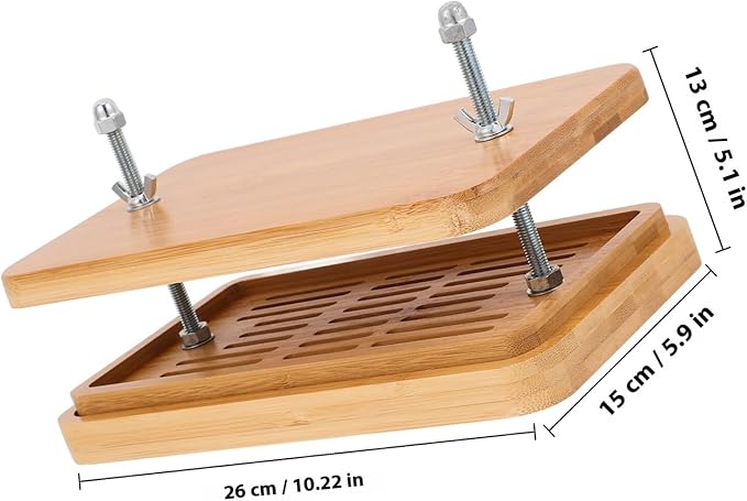OSALADI Tofu Press Mold 3-layer Bean Curd Making Tool Drip Tray 26x15cm Home Kitchen Tofu Maker for DIY Soybean Curd Straining and Pressing