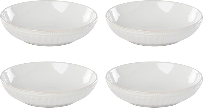 Lenox 895708 French Perle Groove Pasta Bowls, Set Of 4