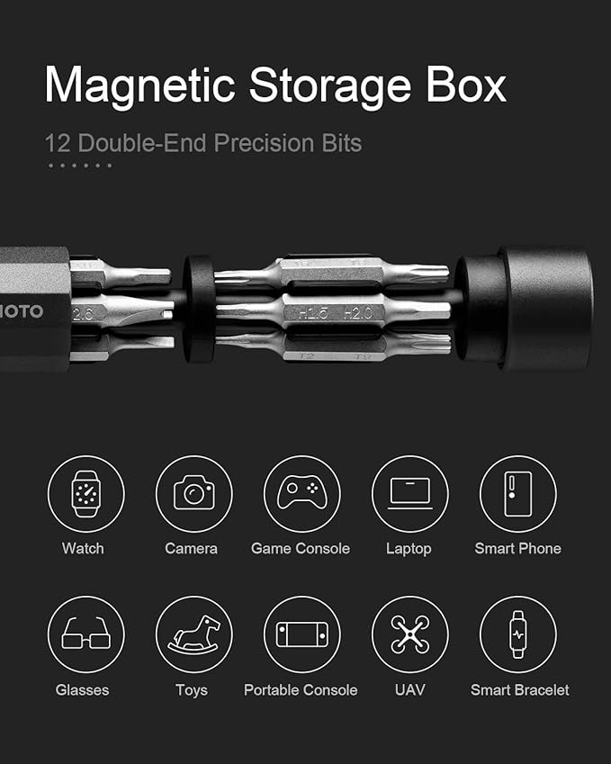 HOTO Battery Operated Wine Bottle Opener Bundle with Precision Screwdriver Sets