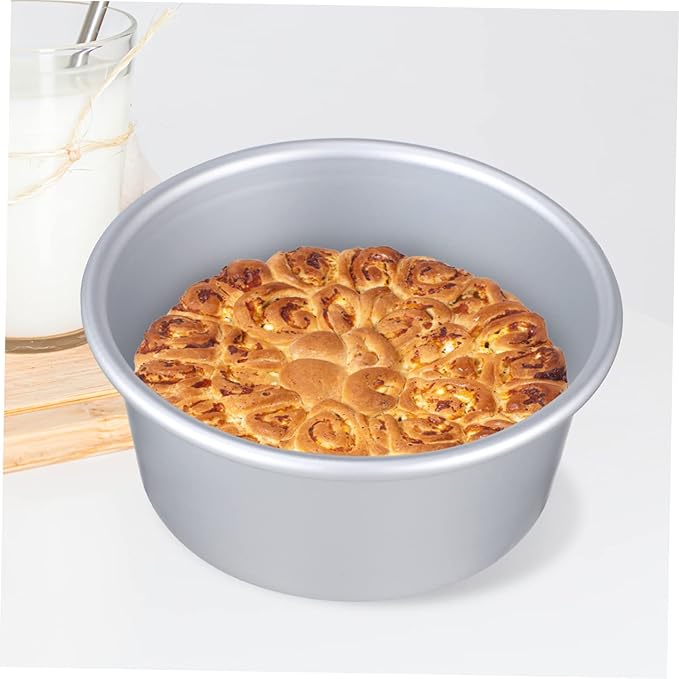 Luxshiny 1 Set Cake Molds with Parchment Liners Baking Tins Detachable Bottom for Easy Release for Cheesecakes and Mousses Healthy Design