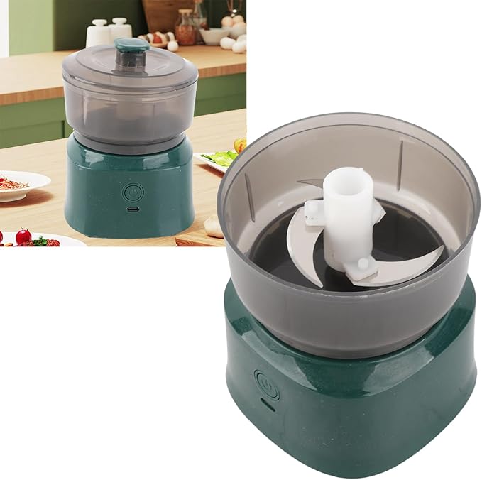 Pwshymi Versatile Electric Mini Food Processor, Efficient USB Rechargeable Chopper for Baby Food, Garlic, Chili, Onion, Meat Utensilios de cocina