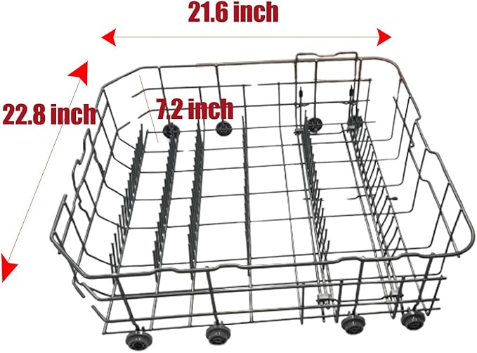 Upgraded DD82-01073A Lower Rack Assembly Replacement for Samsung Dishwasher Dishrack Modle DW80R5061/DW80R5060/ DW80K7050UG Series