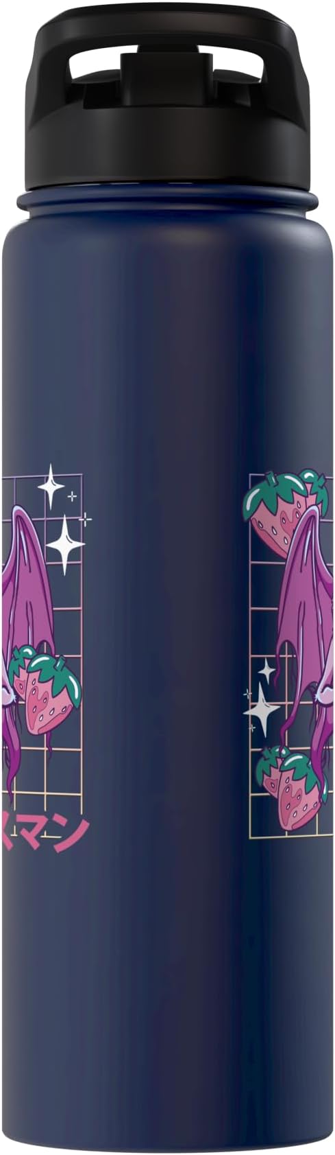Kawaii Mothman Strawberry Milk Shake Carton Stainless Steel Insulated Water Bottle