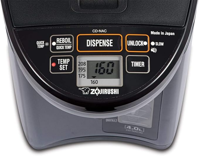 Zojirushi CD-NAC40BM Micom Water Boiler & Warmer, 4.0 Liter, Metallic Black & NS-TSC10 5-1/2-Cup (Uncooked) Micom Rice Cooker and Warmer, 1.0-Liter