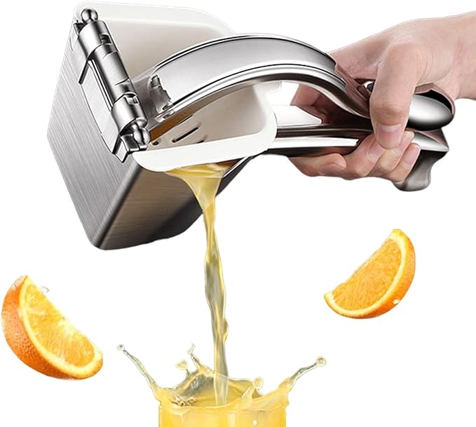 Handheld Lemon Squeezer - Stainless Steel Large Capacity Professional Lemonade Maker,Hand Lemon Juice Presser Extractor,for Limes Citrus Oranges Fruits Pomegranates