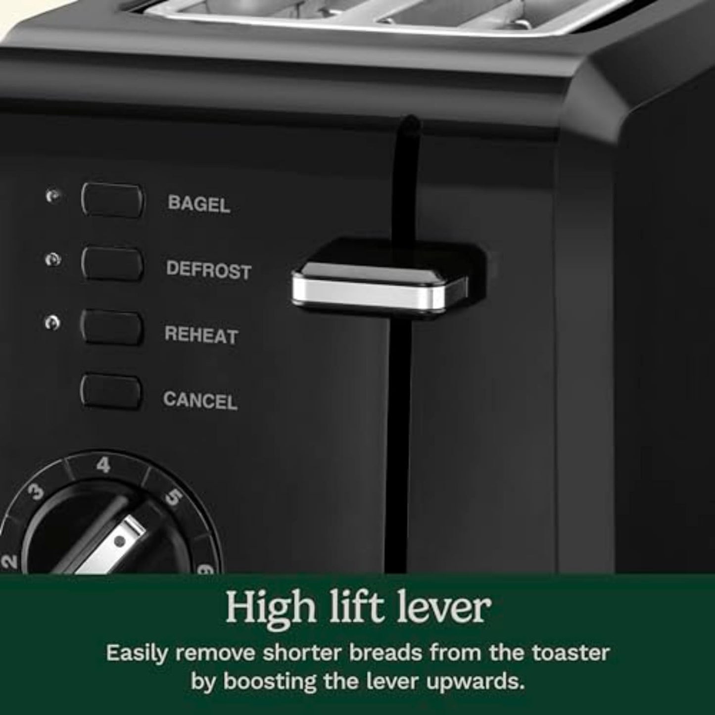 Cuisinart CPT-122BK 2-Slice Compact Plastic Toaster, Black