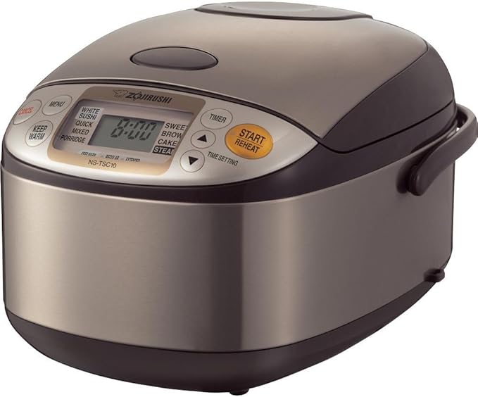 Zojirushi Micom Water Boiler & Warmer (135 oz) and Zojirushi Micom Rice Cooker and Warmer (1.0 Liter), Stainless Steel