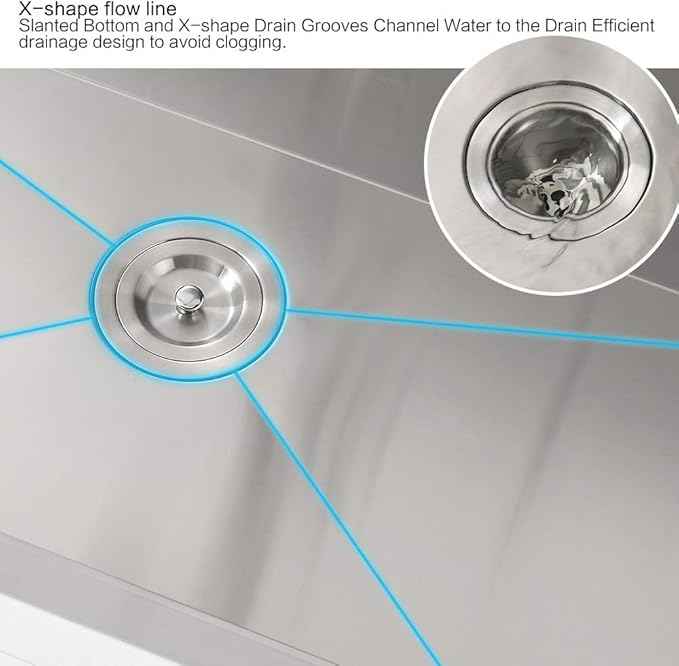 30 Inch Drop In Kitchen Sink Workstation Stainless Steel - VOKIM 30 x22-Inch Single Bowl Kitchen Sink 16 Gauge Stainless Steel 10'' Deep Handmade Kitchen Sink with Cutting Board& Strainer