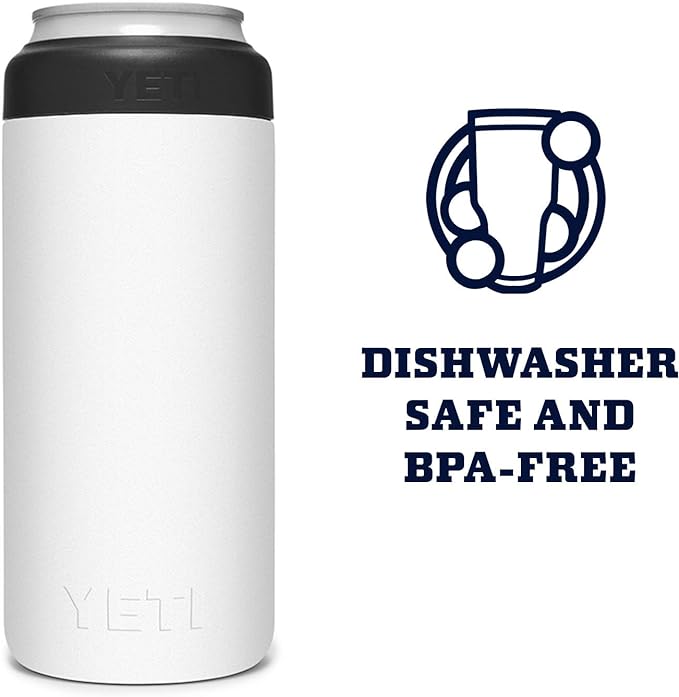 YETI Rambler 12 oz. Colster Slim Can Insulator for the Slim Hard Seltzer Cans, White