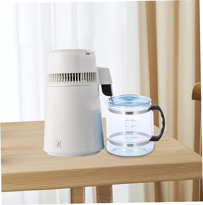 Pitcher Water Filters,Clear 1 Gallon Jug, Replacement Water Distiller Glass Carafe with Scale, Portable Glass Water Filter Pitcher with Handle