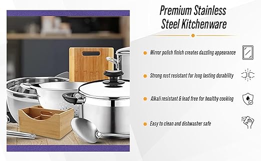 YBM Home Potato Masher and Vegetable Mashing Utensil Tool, Stainless Steel Hand Masher and Presser, Silver 2411-1