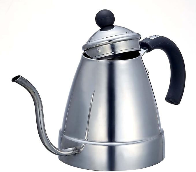 Pearl Metal H-1006 Coffee Drip Pot, 0.4 gal (1.4 L), Induction Compatible, Stainless Steel, Aromatic