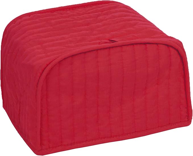RITZ Premium Universal Two Slice Toaster Cover, 11.25" x 5.75" x 7", Polyester and Cotton Quilted, Fingerprint Protector, Super Soft Appliance & Dust Cover, Appliance NOT Included, Paprika