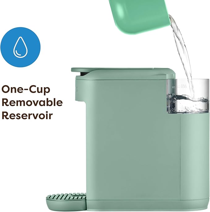Keurig K-Mini Mate Single Serve K-Cup Pod Coffee Maker, Brews Up to 12 oz Cup, Compact Portable Coffee Machine for Small Spaces, Great for Dorms & Offices, Glamping Green