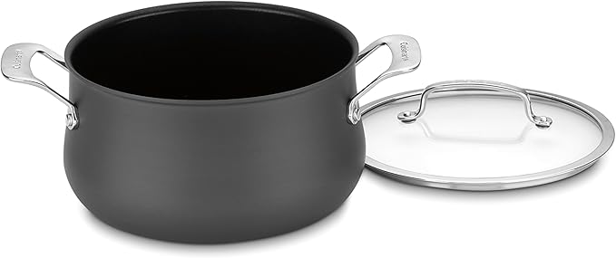 Cuisinart Contour 5-Quart PURELYCERAMIC™ Nonstick PFAS Free Hard-Anodized Dutch Oven with Cover, 6445C-22