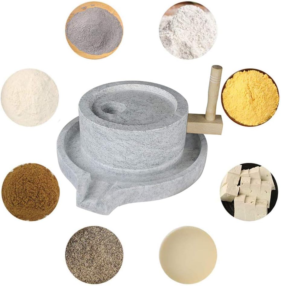 Natural Granite Handmade Stone Mill/Grinder (13.8Wx17.7L)