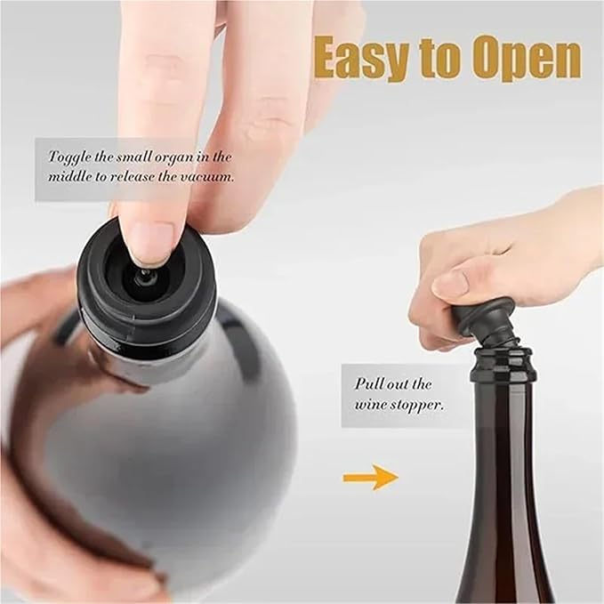 Wine Stoppers 30pcs Stainless Steel Stoppers - Wine/Champagne Vacuum Pump Sealer
