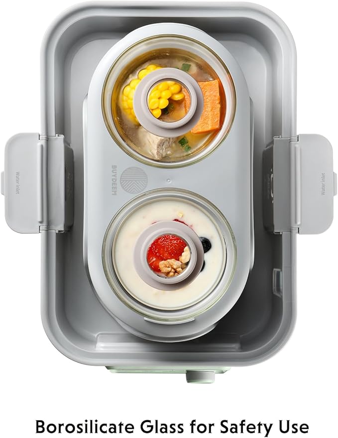 BUYDEEM G553 5-Quart Electric Food Steamer Bundle With A500 Stew Pots