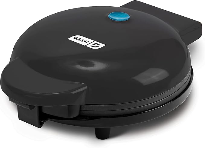 Dash Express Waffle Maker -Electric Waffle Maker for Creative Homemade Treats - Dual Nonstick Cooking Surfaces, Easy Food Release & Quick Cleanup - Compact, Space-Saving Design - 8 Inches - Black