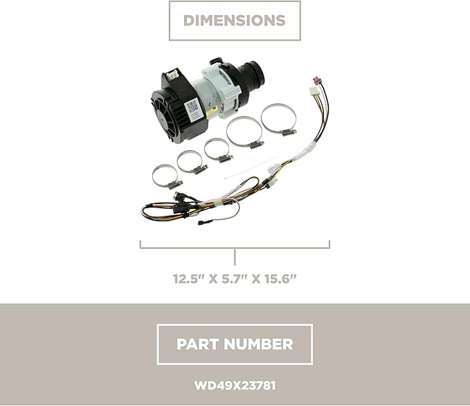 GE Appliances WD49X23781 Dishwasher Circulation Pump Assembly