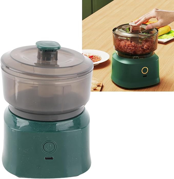 Pwshymi Versatile Electric Mini Food Processor, Efficient USB Rechargeable Chopper for Baby Food, Garlic, Chili, Onion, Meat Utensilios de cocina