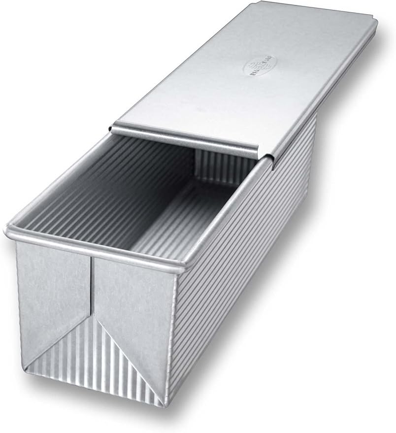 USA Pan Pullman Loaf Pan, 9 x 4 x 4, Aluminized Steel