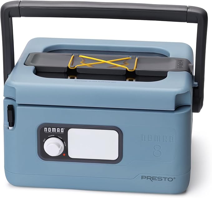 Presto 06017 8-Quart Nomad Traveling Slow Cooker, Blue