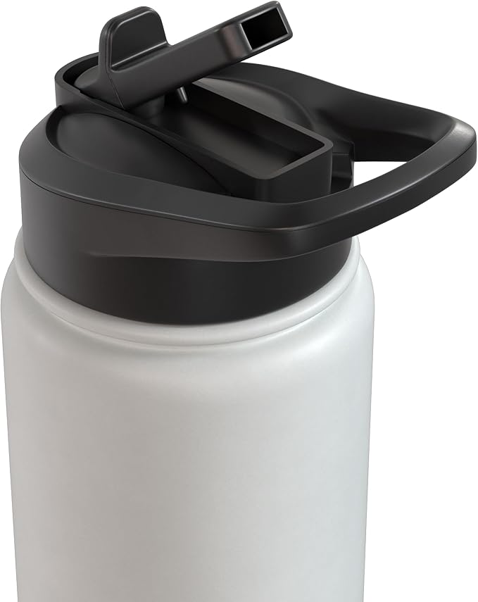 Surfing Ghost With Strawberry Milk Cartons Kawaii Vaporwave Stainless Steel Insulated Water Bottle