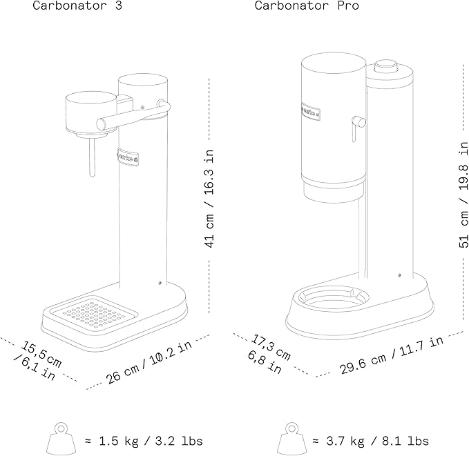 Aarke Carbonator lll, Sparkling & Carbonation Water Machine, Stainless Steel with PET BPA-Free Reusable Bottle Volume 1L/34 fl oz (Sand)