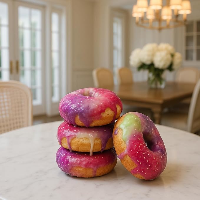 Little GF Chefs DIY Unicorn Donut Baking Kit for Kids | Gluten Free Rainbow Swirl Glaze Baking Supplies Gift Set with Icing Mix, Ingredients, Step-by-Step Instructions Dessert Kids Birthday Party
