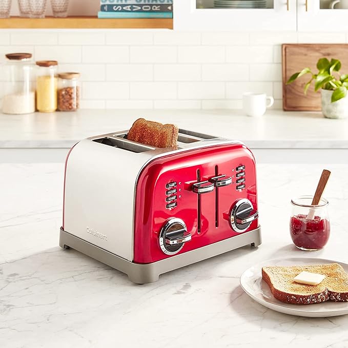 Cuisinart 4-Slice Metal Classic Toaster (Metallic Red)