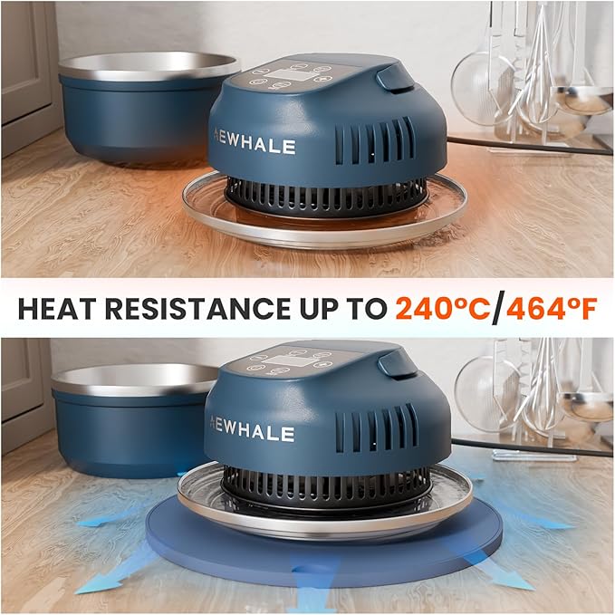 AEWHALE Portable Air Fryer 3-in-1 with Silicone Trivets