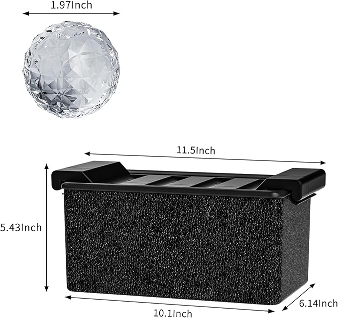 Bangp Clear Ice Ball Maker Mold,Whiskey Ice Cubes Mold,8 Distinctive 2" Crystal Clear Ice Balls for Cocktails and Drinks,Fun Shapes Ice Maker,Gifts for Men