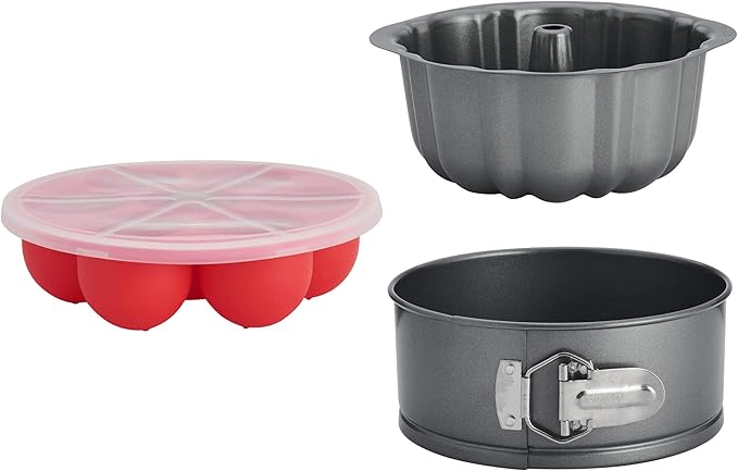 Instant Pot Official 4-Piece Nonstick Cooking Set: Versatile, Multi-Use, Dishwasher Safe, Oven Safe, and Excellent for Desserts, Meals, and Snacks