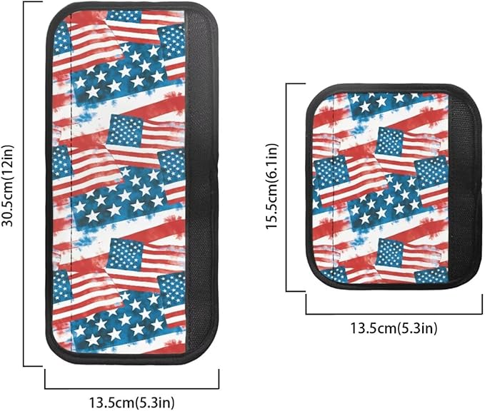4th of July Refrigerator Door Handle Covers Set of 6 Kitchen Appliance Decor Handles Keep Clean Anti-Slip Fridge Accessories United States 250th Anniversary Decor, American Flag Pattern