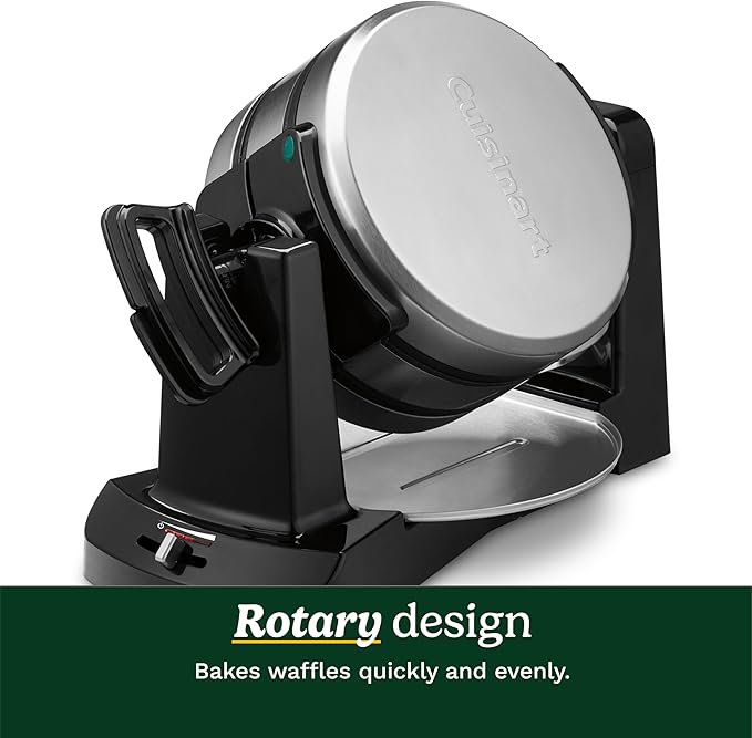 Cuisinart Double Flip Belgian Waffle Maker, WAF-F40NAS, Stainless Steel, Grey and Black