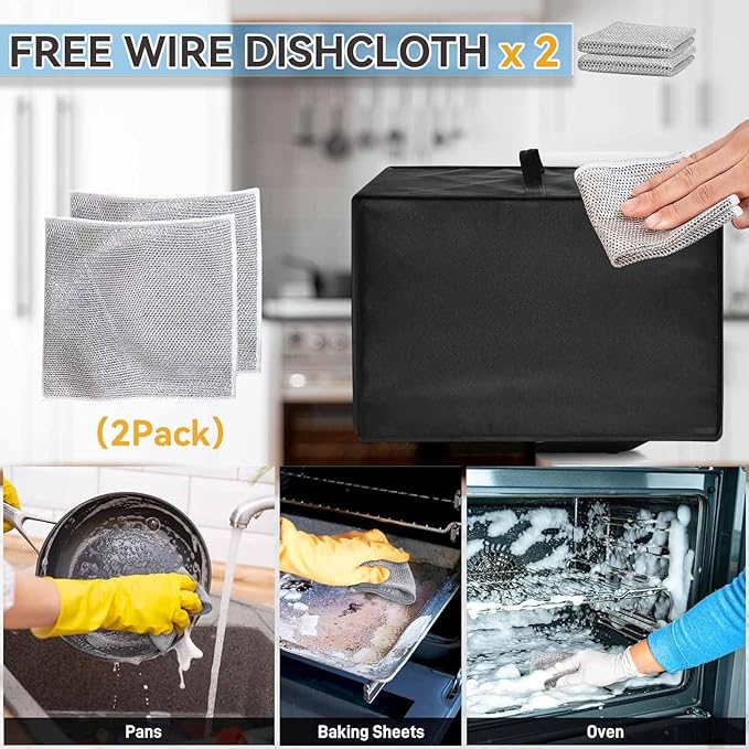 Oven, Toaster Dust Cover, 600D Thickened Nylon Material, Compatible For Nuwave Bravo 30-QT XL, For Hamilton Beach 31156, For Breville BOV450XL, For Hamilton Beach 31403 Oven Toaster