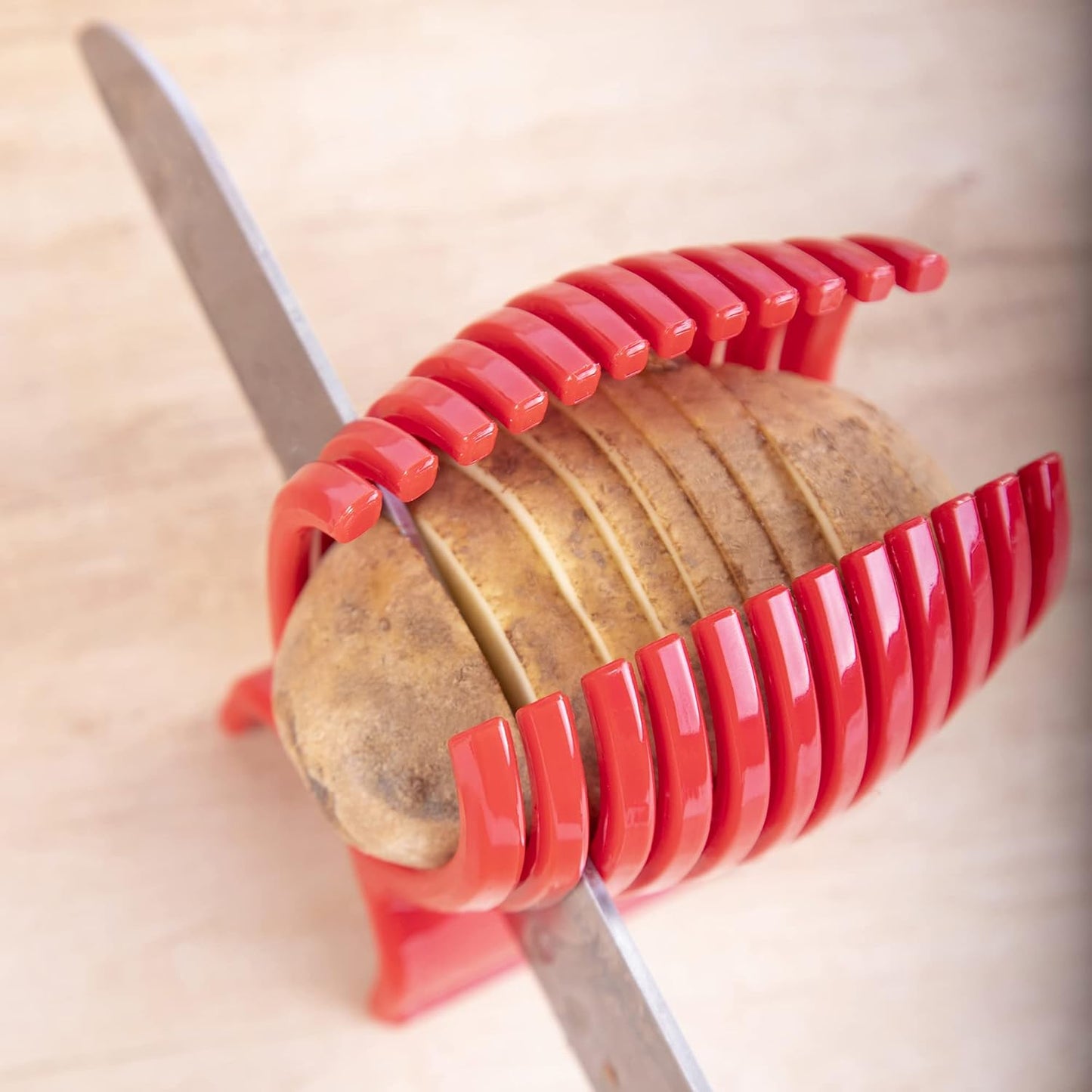 Tomato Slicer Holder Kit Tool Cutting Guide Onion Potato Pepper Prep