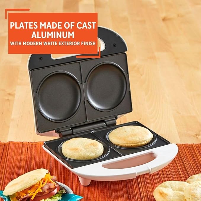 IMUSA 2 Slot Electric Arepa Maker, White