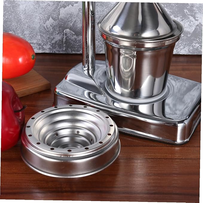 ULTECHNOVO Stainless Steel Manual Press Juicer Handheld Citrus Extractor for Fruits and Vegetables Easy to Clean Sturdy Design for Home Use and Fresh Juice Preparation