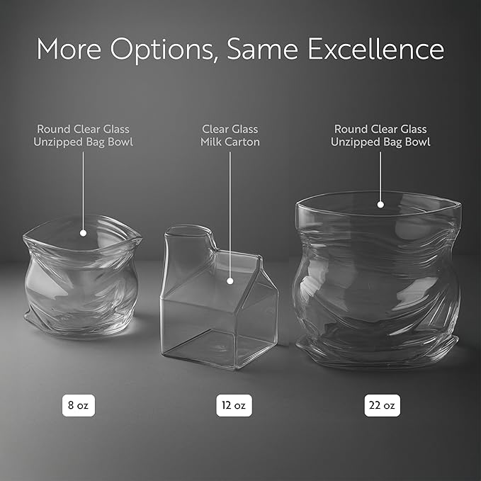 Restaurantware 12 Ounce Glass Milk Carton 1 Reusable Milk Carton Creamer - Durable Serve Cream Milk or Juice Clear Glass Mini Milk Carton Dishwasher-Safe For Homes or Restaurants