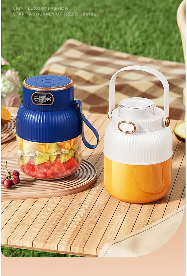 Portable Blender,Portable Blender for Shakes and Smoothies, Personal Size High Speed Blender,21oz USB C Rechargeable Blender for Travel/Picnic/Office/Gym/Sport (GREEN WITH CUP LID)